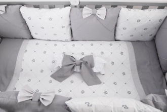 Комплект постільної білизни 7 в 1 - San Baby Атлантида (Сірий) - Фото 2