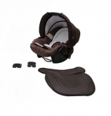Автокресло 0+ (0-13 кг) c адаптером, Экокожа - Mikrus (Коричневый)