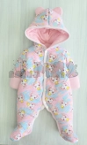 Комбинезон Happy Tot 62-68р, велсоф Розовый