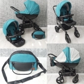 Универсальная коляска 2 в 1 - Angelina Discovery Evolution (Бирюзовый)