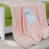 Плед с аппликацией 85х100 см, Флис - Ярослав (Коралловый)