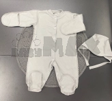 Комплект Baby Life з шапочкою, чоловічком 50р, рубчик Сірий