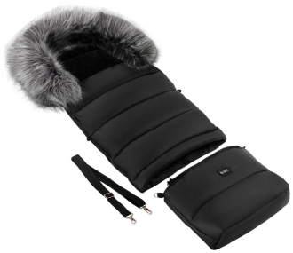 Конверт зимний Bair Arctic с удлинением Черный - Фото 1