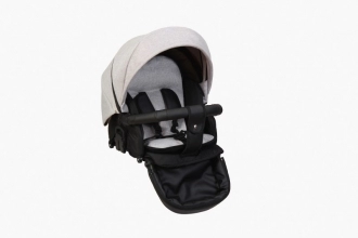 Универсальная коляска 2 в 1 Ткань/Экокожа - Angelina Amica (Пудровый)  - Фото 3