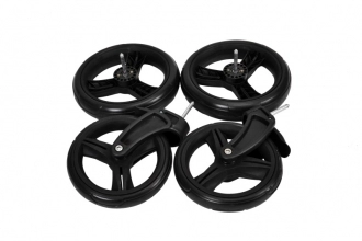 Универсальная коляска 2 в 1 Ткань/Экокожа - Angelina Amica (Пудровый)  - Фото 8