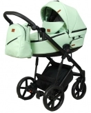 Коляска 2 в 1, Экокожа - Angelina Premiera Blum (Мятный)
