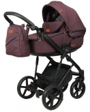 Коляска 2 в 1, Ткань - Angelina Premiera (Бордовый)
