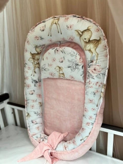 Кокон для новорожденного Ведмедик Совы Бежевый - Фото 3