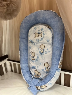 Кокон для новорожденного Ведмедик Совы Бежевый - Фото 4