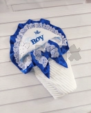 Конверт для новорожденных на выписку ШкодаМода 80×80 см, плюш Голубой