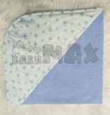 Уголок после купания Mexs 80×75 см, махра Голубой