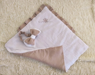 Конверт для новорожденных на выписку ШкодаМода 80×80 см, муслин Бежевый - Фото 1