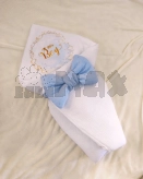 Конверт для новорожденных на выписку ШкодаМода 80×80 см, муслин Голубой