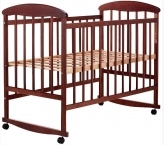 Детская кроватка без ящика, на дугах, Ольха - Наталка (Без коробки) (Тик)