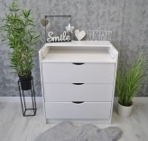 Пеленальный комод 800 мм МДФ - Viorina Deko Флай Stars (Белый)