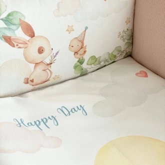 Комплект постільний MSonya (Маленька Соня) Happy Day 3 предмети Пудровий - Фото 2