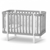 Кроватка детская Верес Монако 120×60 см Графитово-белый