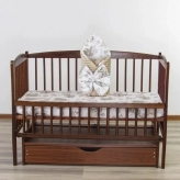 Конверт зимний для новорожденных на выписку Ведмедик 80×80 см, плюш Бежевый