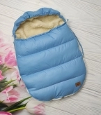 Конверт зимний для новорожденных ElLiz, плащевка/овчина Голубой