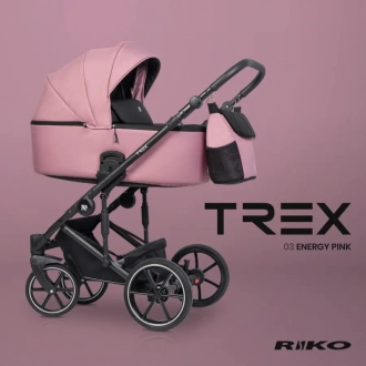 Коляска 2 в 1 Riko Trex 03 Energy Pink/Розовый - Фото 3