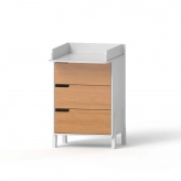 Комод пеленальный Angelo Магия Mini 60 см Бело-буковый