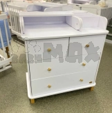 Комод пеленальный Angelo Glory 90 см Бело-буковый