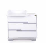 Комод пеленальный Angelo Loft 90 см Бело-серый