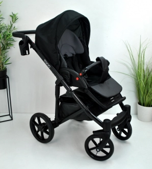 Универсальная коляска 2 в 1 - Mikrus Tokyo 02 (Черный) - Фото 3