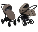 Универсальная коляска 2 в 1, Экокожа - Mikrus Tokyo 35 (Коричневый)