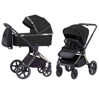 Коляска 2 в 1 Carrello Ultimo 2023 CRL-6515 Pitch Black/Черный - Фото 1
