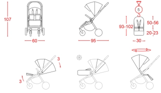Коляска 2 в 1 Carrello Ultimo 2023 CRL-6515 Pitch Black/Черный - Фото 5