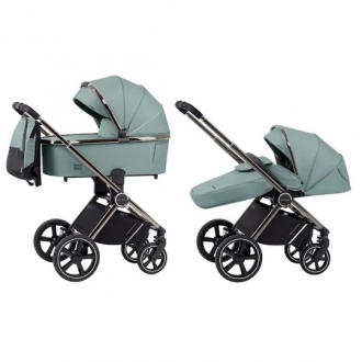 Коляска 2 в 1 Carrello Ultimo 2023 CRL-6515 Forest Green/Мятный - Фото 2