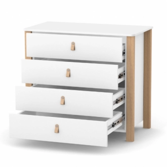 Комод пеленальный Верес Монако 90 см Бело-буковый - Фото 2