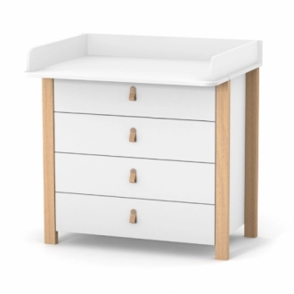 Комод пеленальный Верес Монако 90 см Бело-буковый - Фото 3