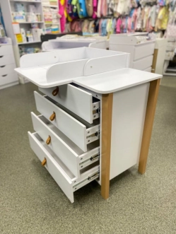 Комод пеленальный Верес Монако 90 см Бело-буковый - Фото 1