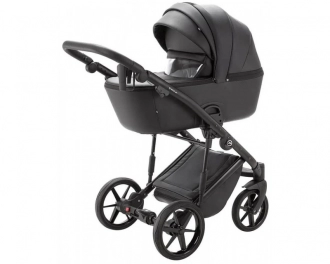 Коляска 2 в 1 Adamex Mobi Air Thermo ECO SA-2 Чорний - Фото 1
