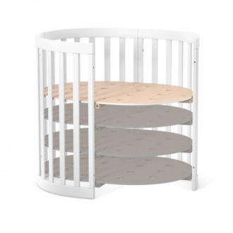 Кроватка овальная детская Верес Рим 70×90 см Графит - Фото 3