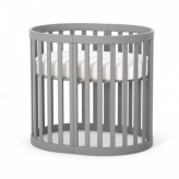 Ліжечко овальне дитяче Верес Рим 70×90 см Графіт