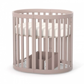 Кроватка овальная детская Верес Рим 70×90 см Капучино - Фото 2