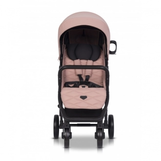 Коляска прогулочная Euro-Cart Flex Black edition 9023-ECFB-24 Langust/Пудровый - Фото 1