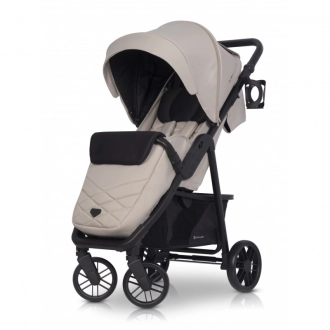 Прогулочная коляска - Euro-Cart Flex black edition 9023-ECFB-02, Fossil (Бежевый) - Фото 2