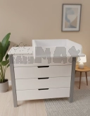 Комод пеленальный DeSon Svitanok 90 см Бело-серый