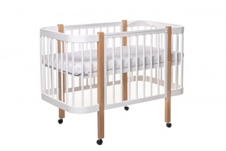 Кроватка детская DeSon Svitanok с маятником 120×60 см Бело-буковый - Фото 6