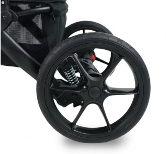 Коляска 2 в 1 Bexa Air Pro AI 16, ткань/екокожа Золотой/черный - Фото 11