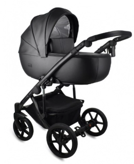 Коляска 2 в 1 Bexa Air Eco, екокожа Black/Черный - Фото 2