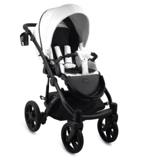 Коляска 2 в 1 Bexa Air Eco, екокожа White/Белый - Фото 1