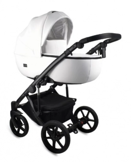 Коляска 2 в 1 Bexa Air Eco, екокожа White/Белый - Фото 2