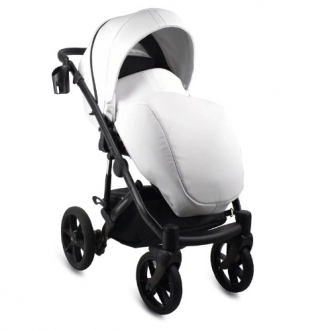 Коляска 2 в 1 Bexa Air Eco, екокожа White/Белый - Фото 3