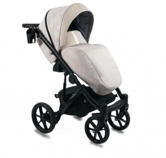 Коляска 2 в 1 Bexa Air Beige, ткань/екокожа Бежевый - Фото 1