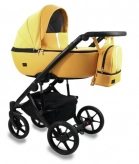 Универсальная коляска 2 в 1 Ткань/Экокожа - Bexa Air Yellow (Желтый)